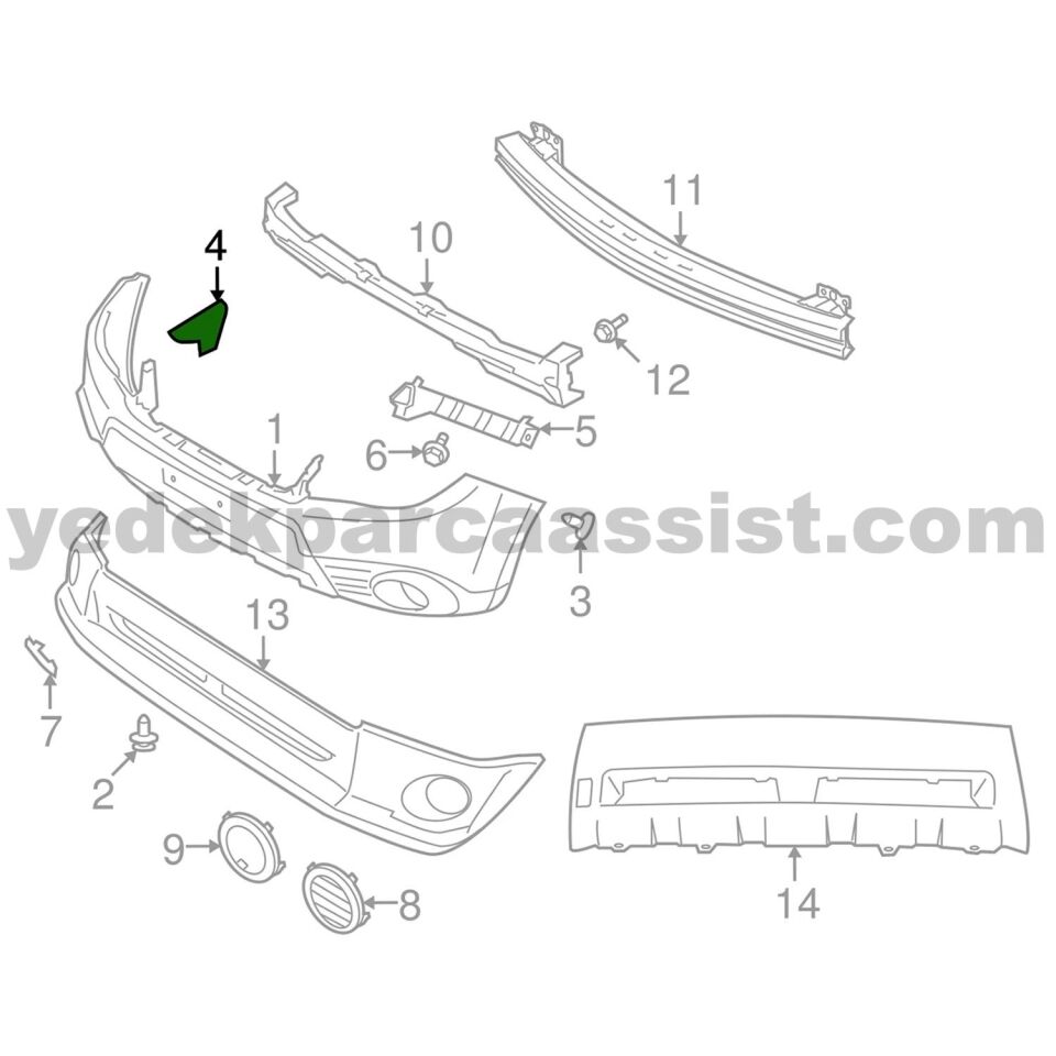 SUBARU FORESTER TAMPON BRAKETİ - 57780SC000